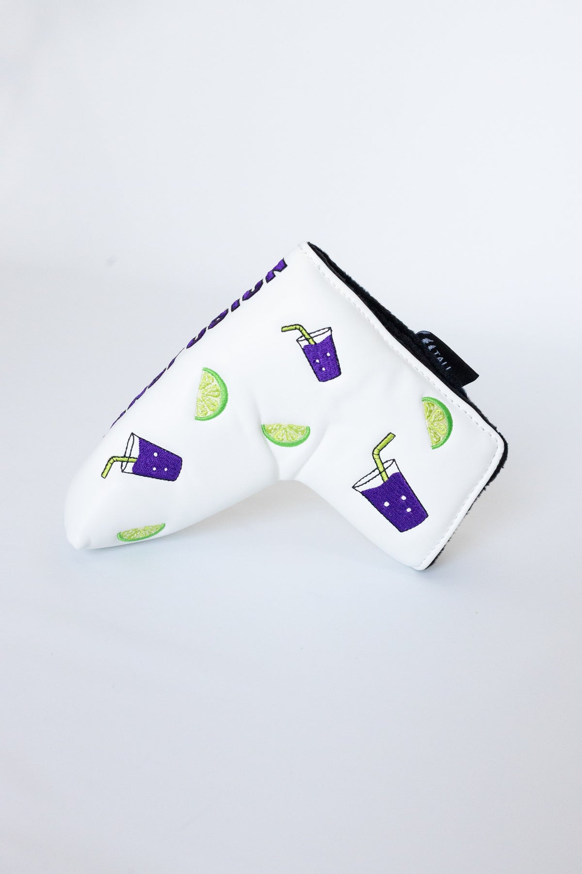 "Double Transfusion" blade putter cover by Tall Pines Golf, left side
