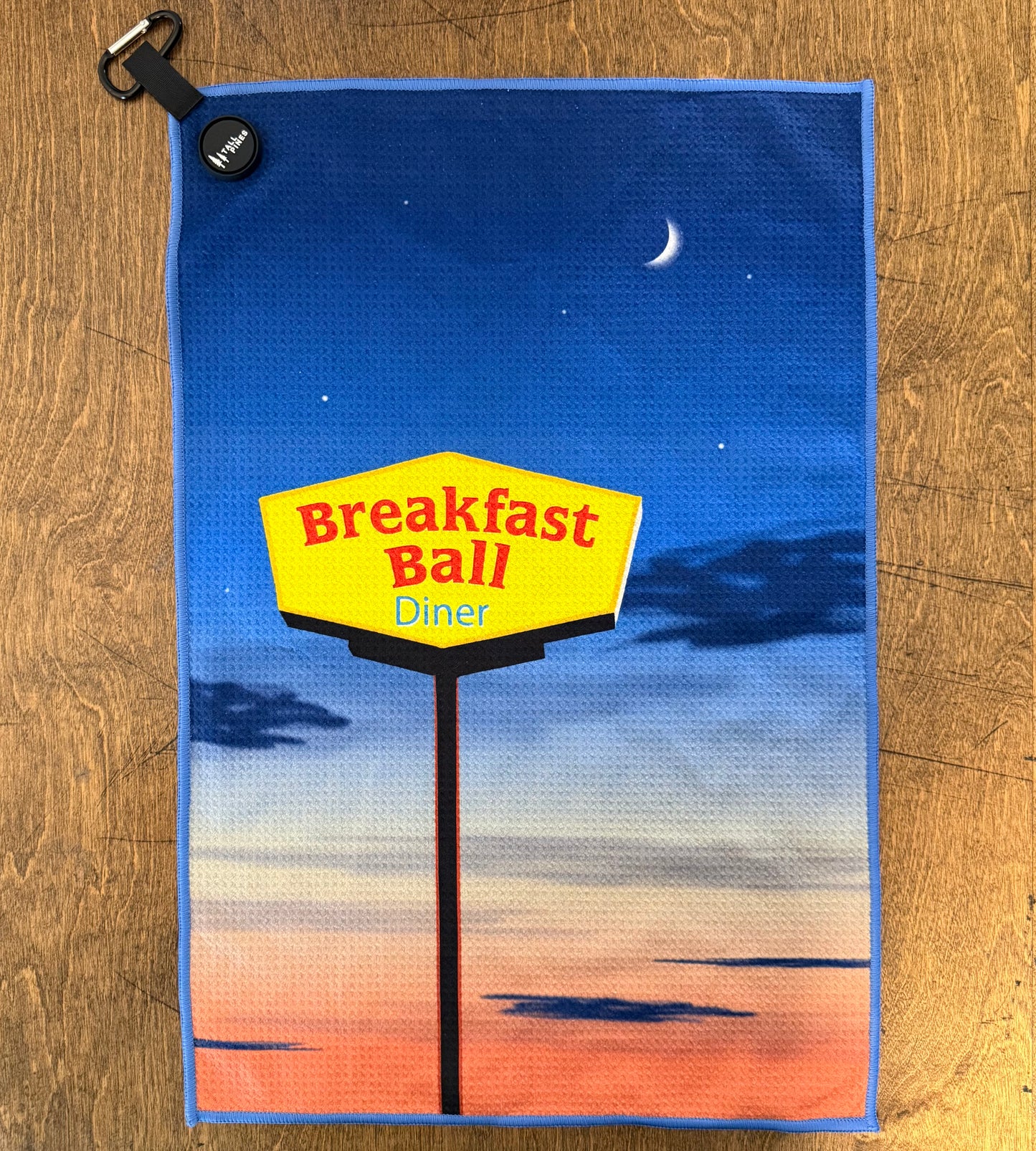 "Breakfast Ball Diner" Magnetic Golf Towel
