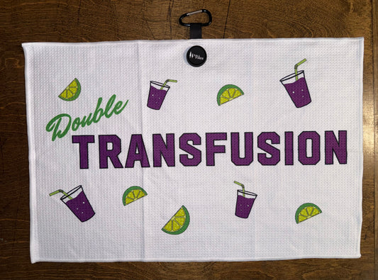 "Double Transfusion" Magnetic Golf Towel