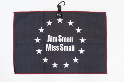 "Aim Small Miss Small" Magnetic Golf Towel