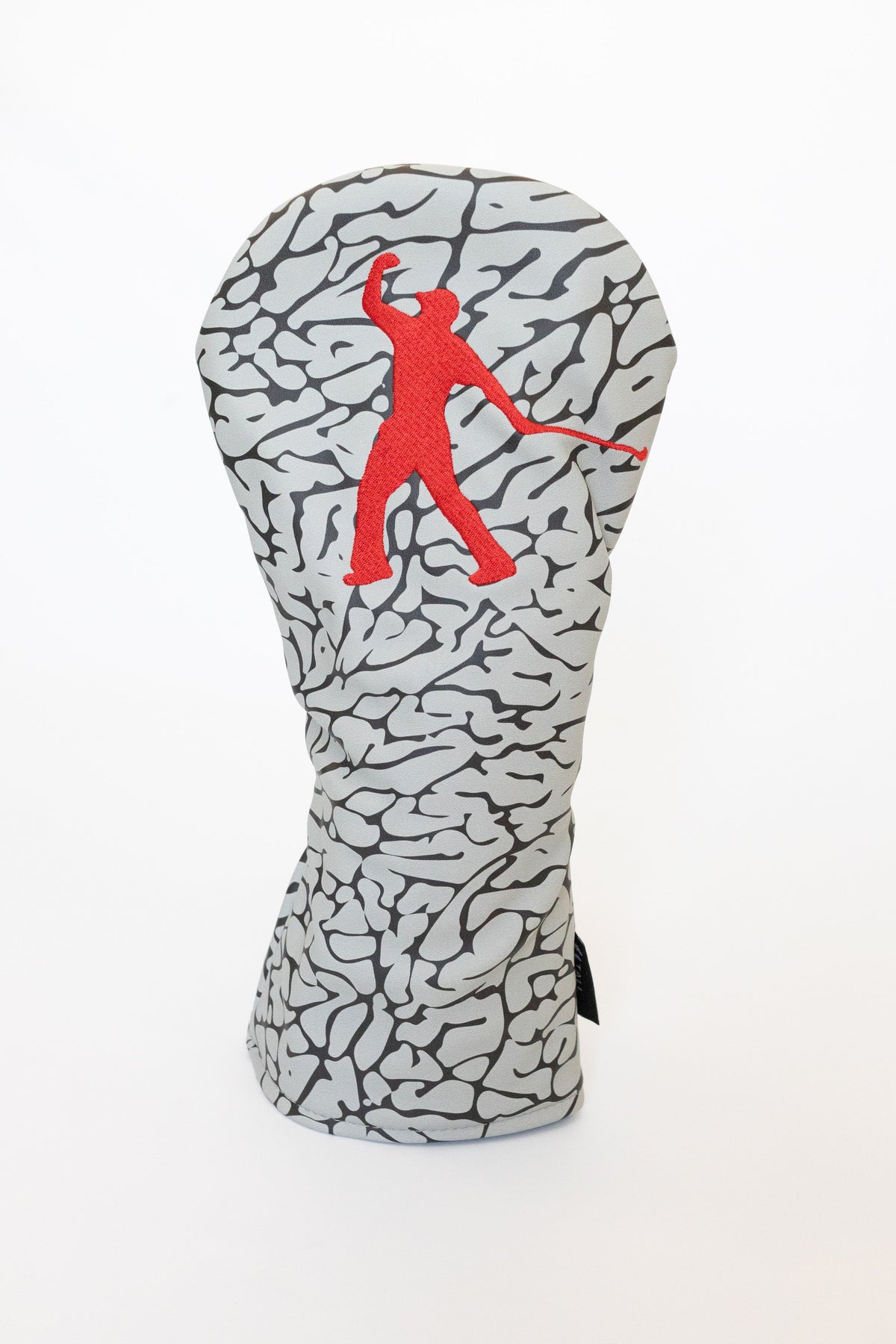"Pumpman" driver headcover by Tall Pines Golf, front view