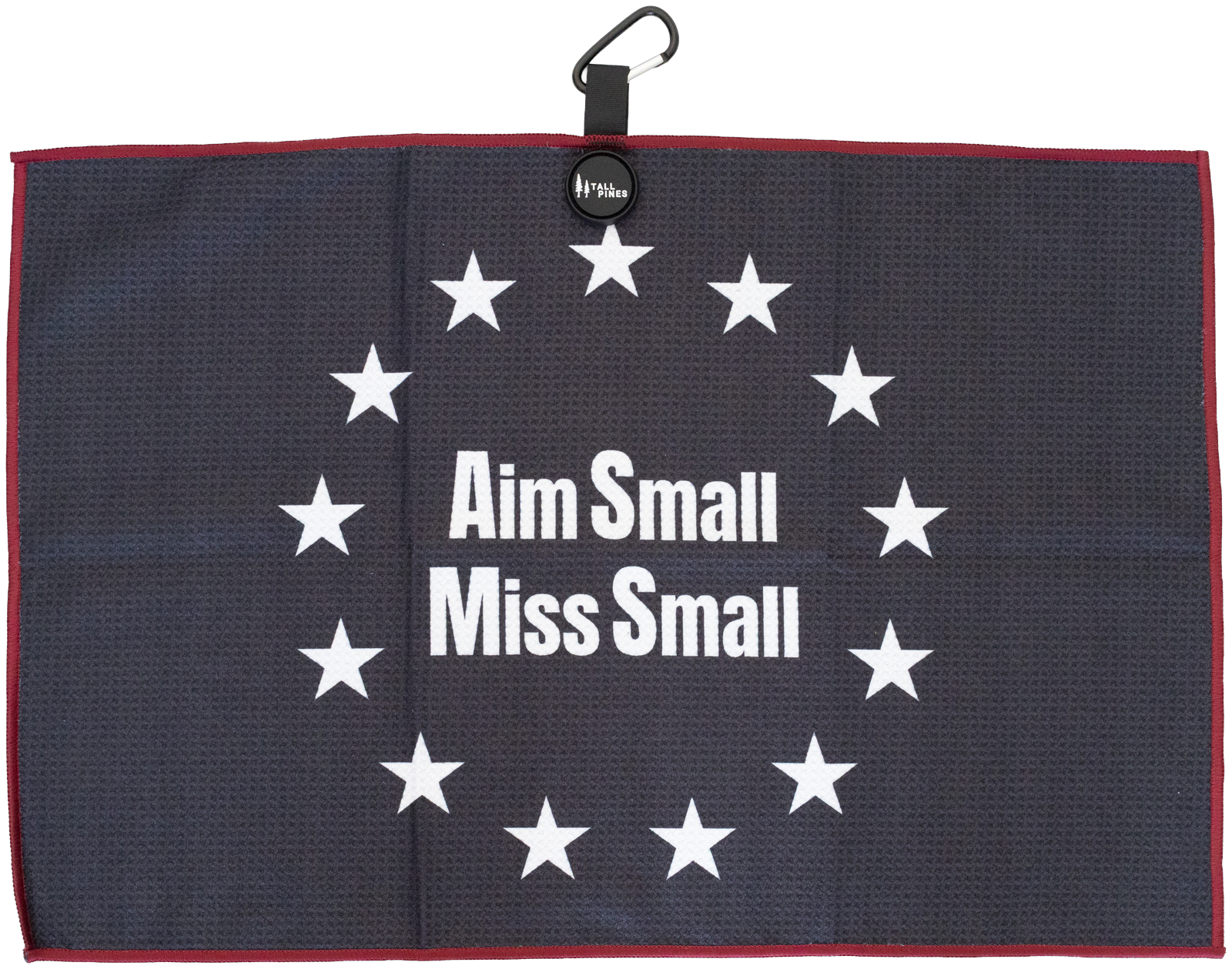 "Aim Small Miss Small" Magnetic Golf Towel