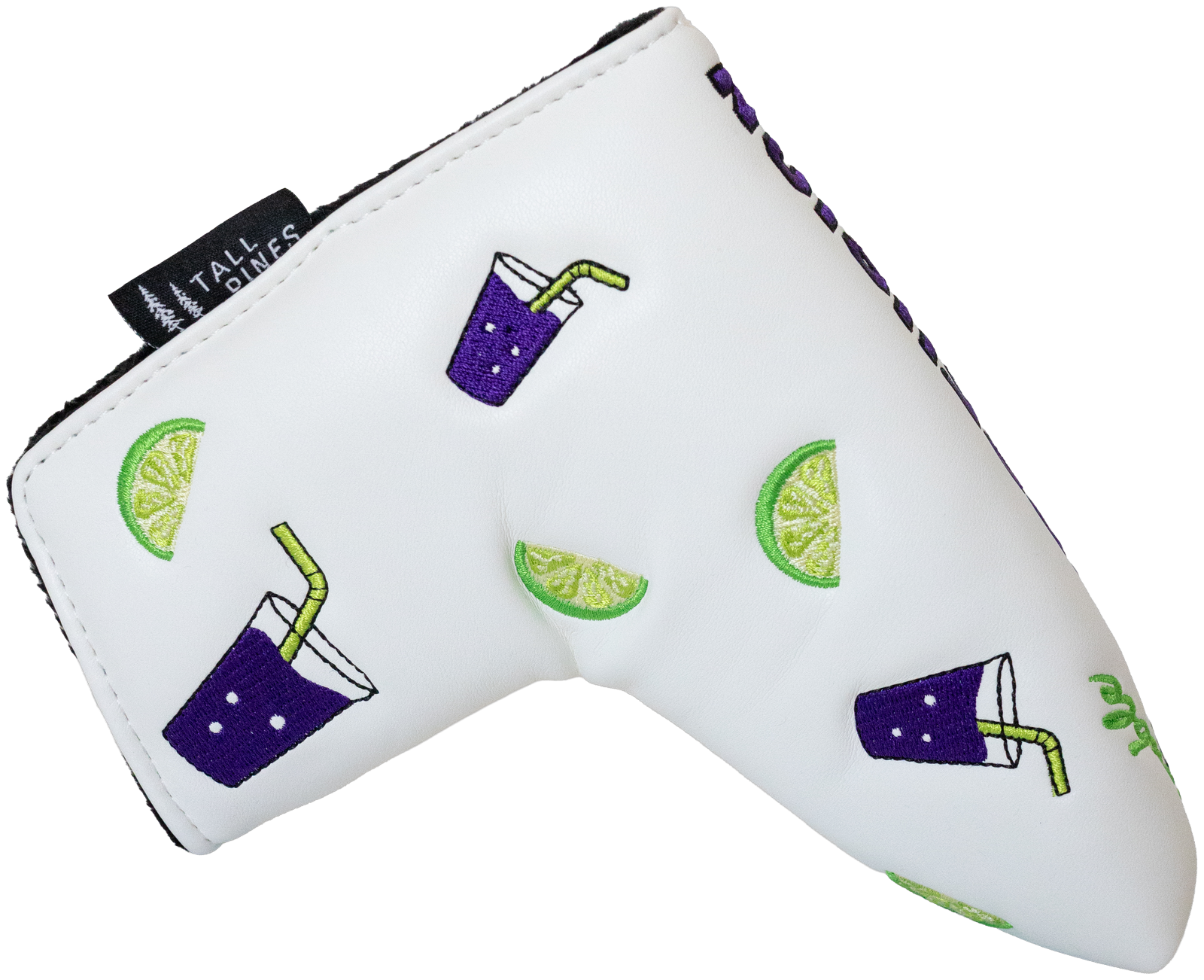 "Double Transfusion" blade putter cover by Tall Pines Golf, left side