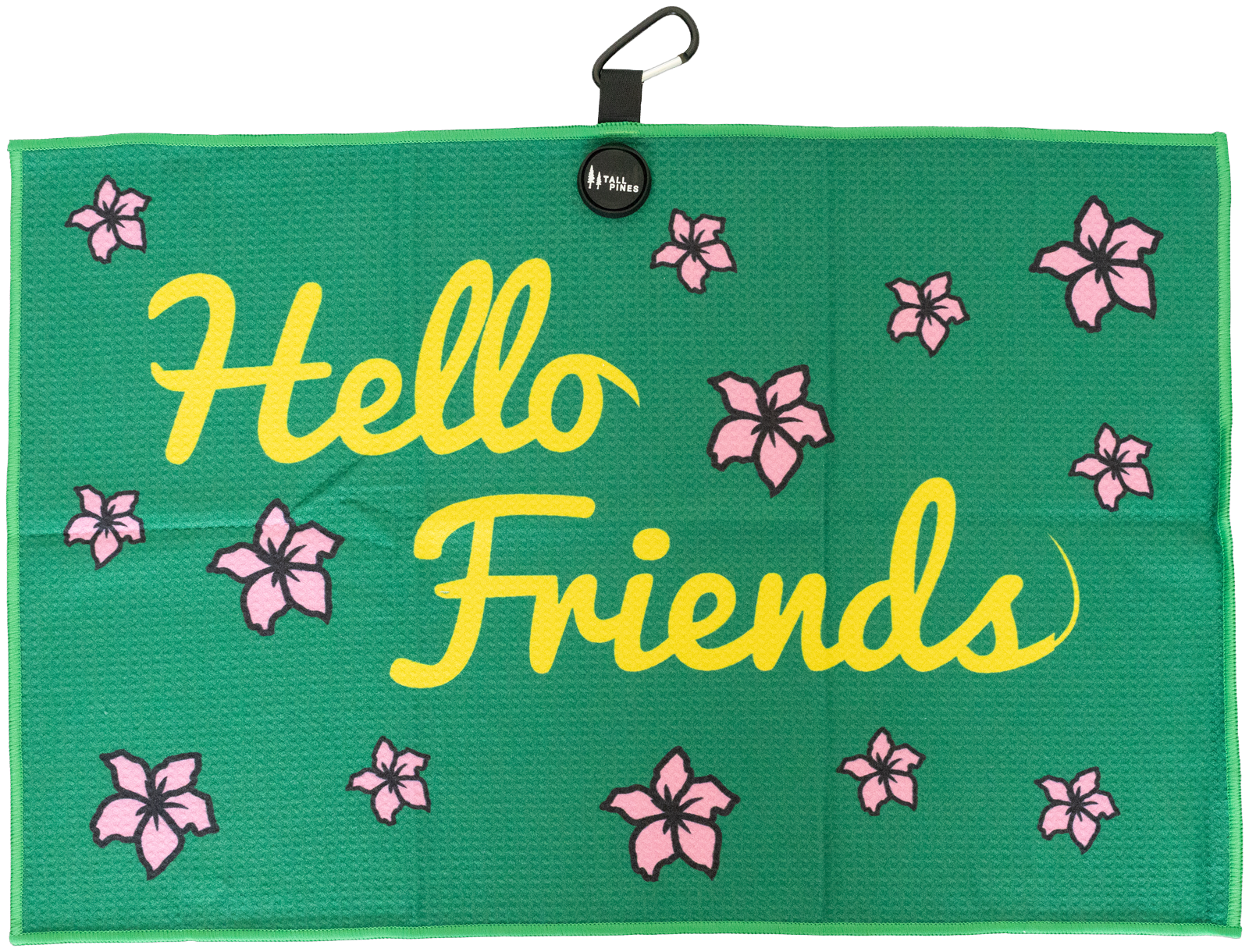 "Hello Friends" Magnetic Golf Towel